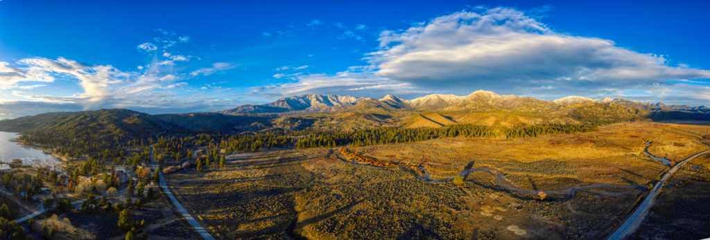 Drone Aerial Panorama of Spitler & Apache Peak